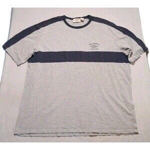 Vintage Polo Jeans Co Ralph Lauren  Mens T Shirt Gray Short Sleeve 2XL Y2K